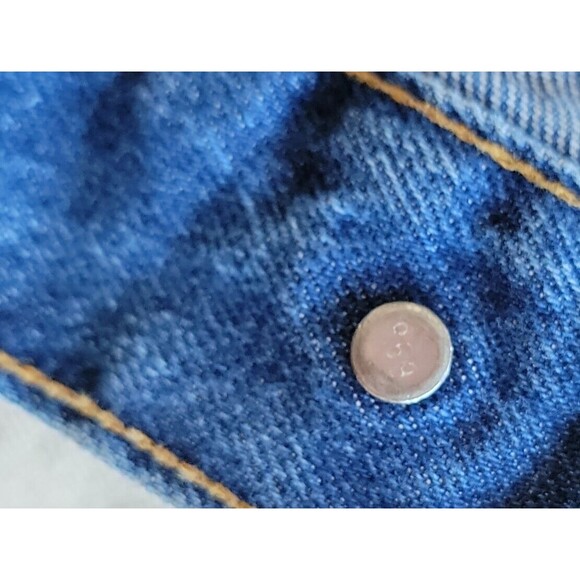 Levis Mens L Jean Jacket Trucker 70507 0214 Dark Blue VTG Retro USA Work EUC - Picture 4 of 16